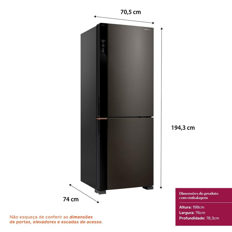 Geladeira Inteligente com Flex Freeze B= Smart Brastemp Frost Free